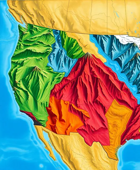 map of western usa