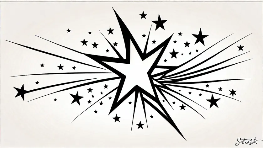 shooting star tattoo