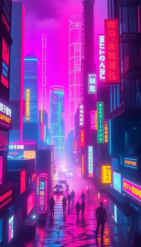 cyberpunk city aesthetic