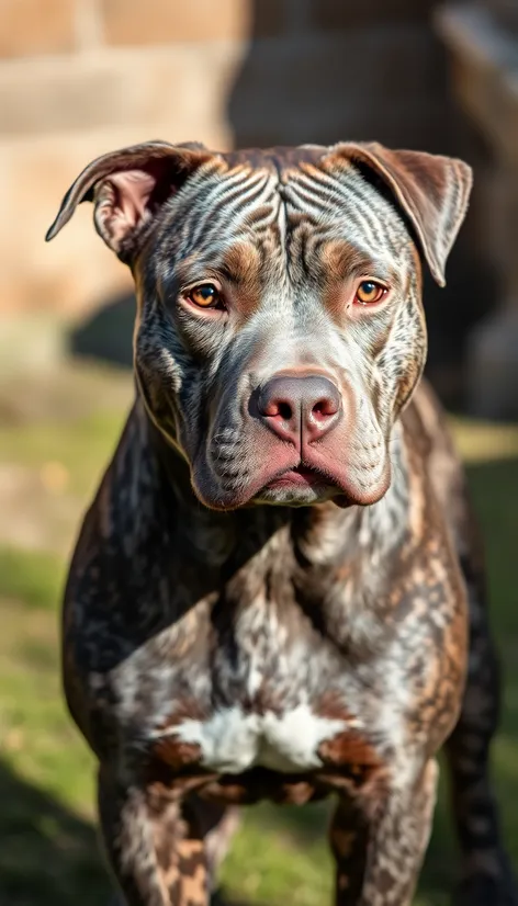 blue brindle pit bull