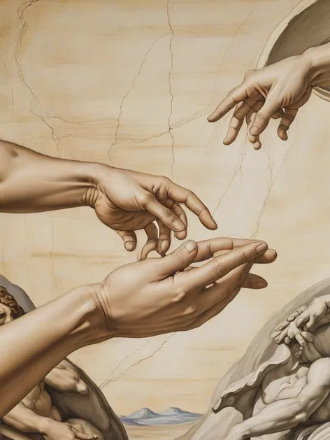 creation of adam hands