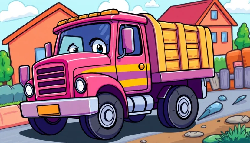 moving truck cartoon