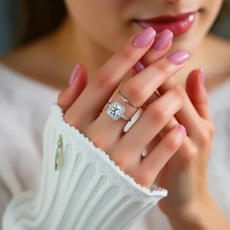 pink almond nails