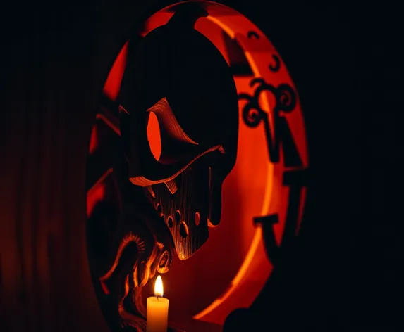 haloween wood carving