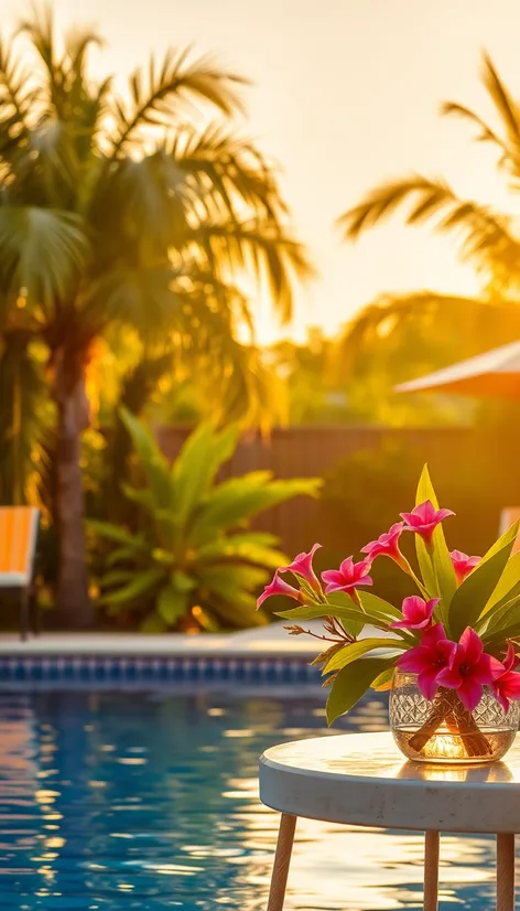 poolside table