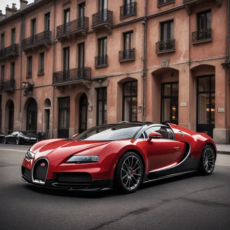 red bugatti