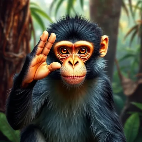 monkey salute