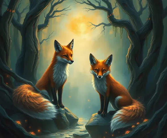 elemental foxes