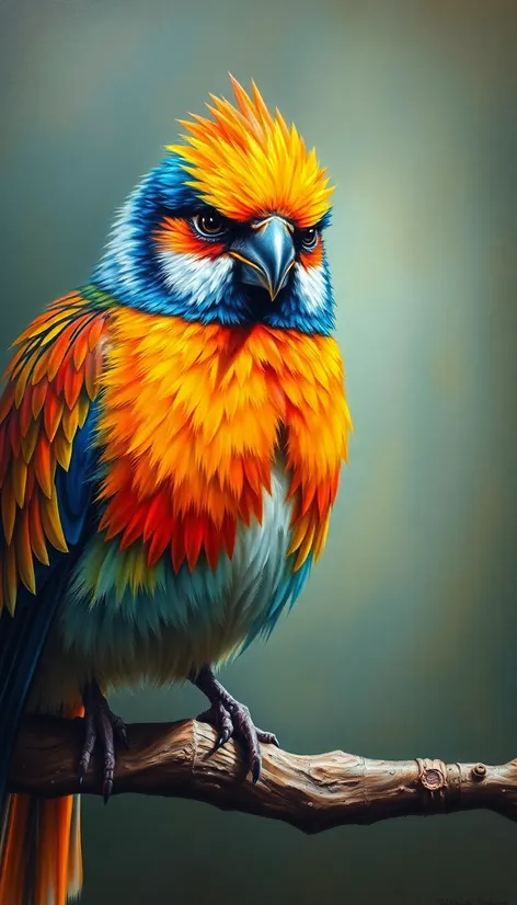 bird on canvas animals