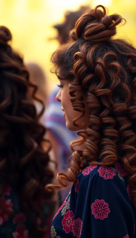 curly scene hairstyles