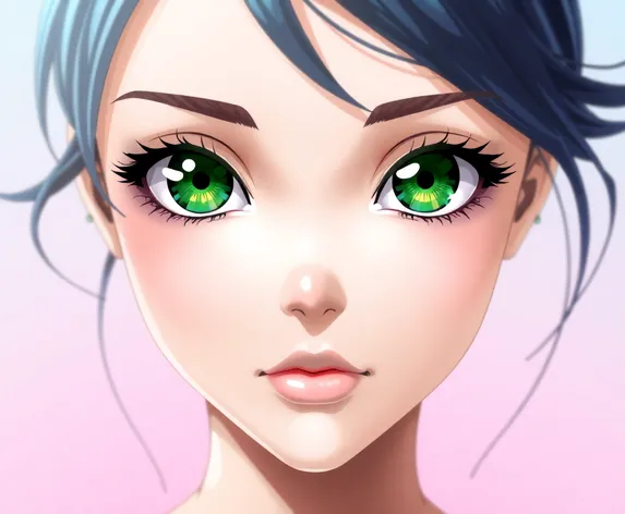 green eyes anime