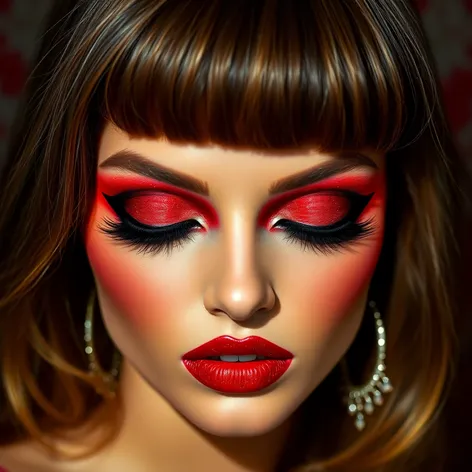 red eye makeup looks