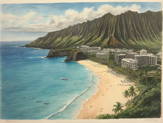 hawaii drawing