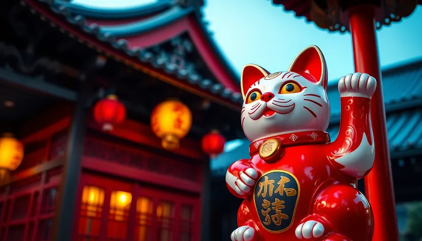 lucky cat statue