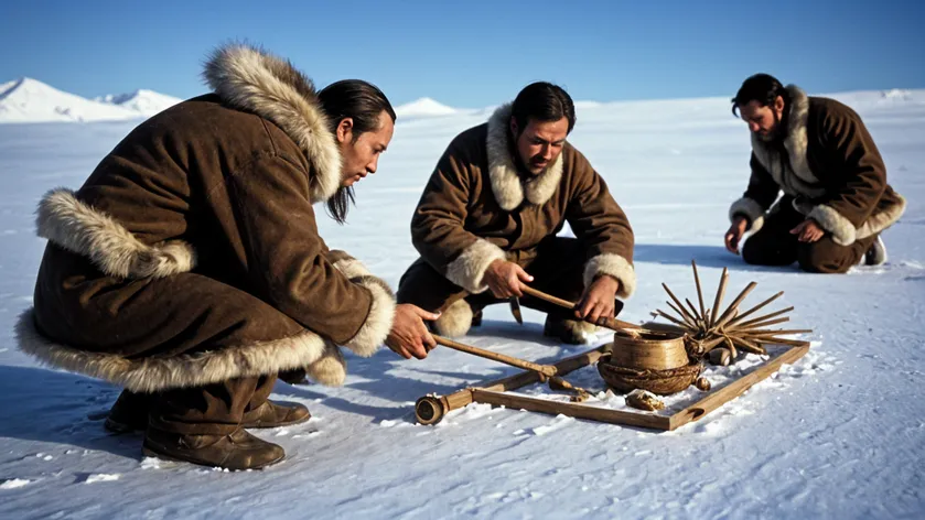 Eskimos perform rituals