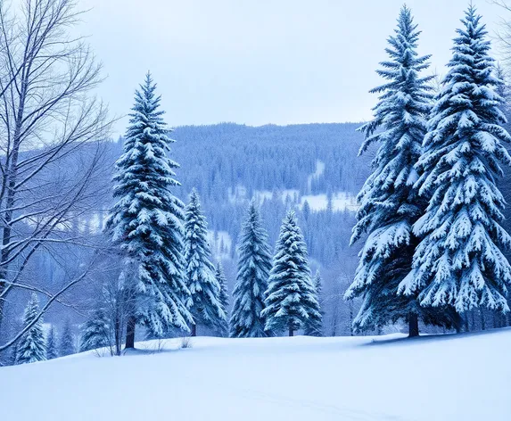 snowy hill background