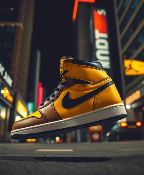 yellow and black jordan