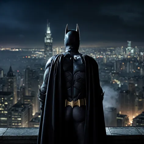 batman looking over gotham