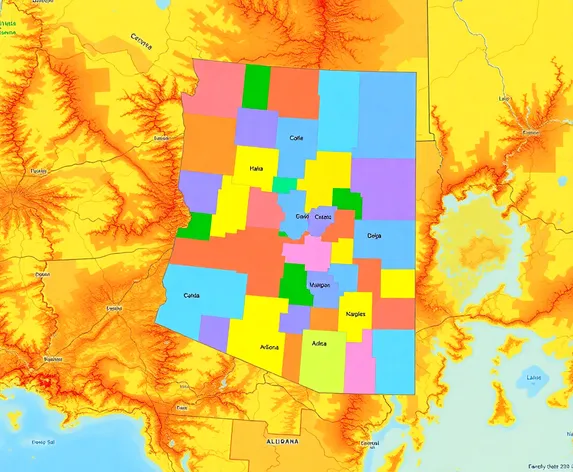 map of az counties