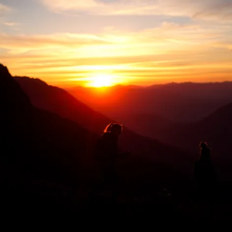 silhouette of mother and