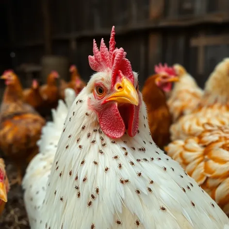 mites on chickens