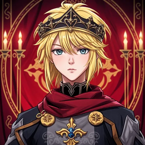 blonde anime nobleman