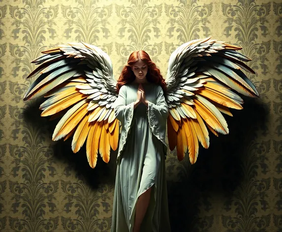 angel with wings wallpaper