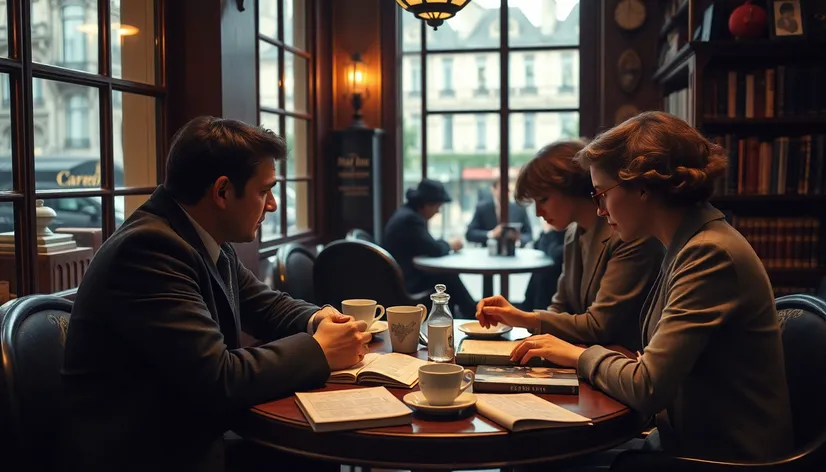 vintage writers in paris