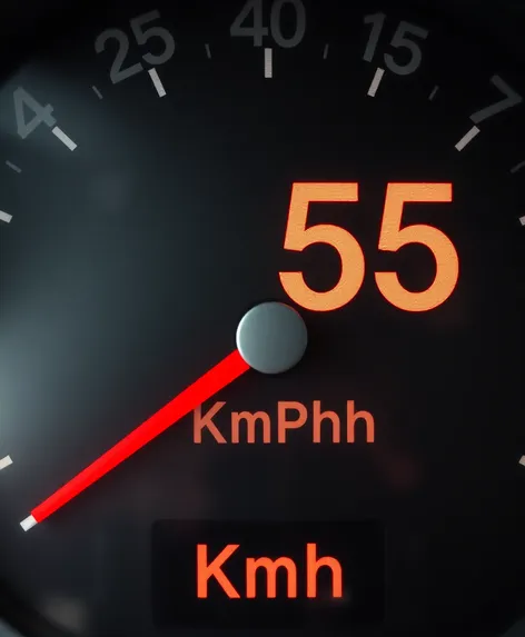 55 mph to kph