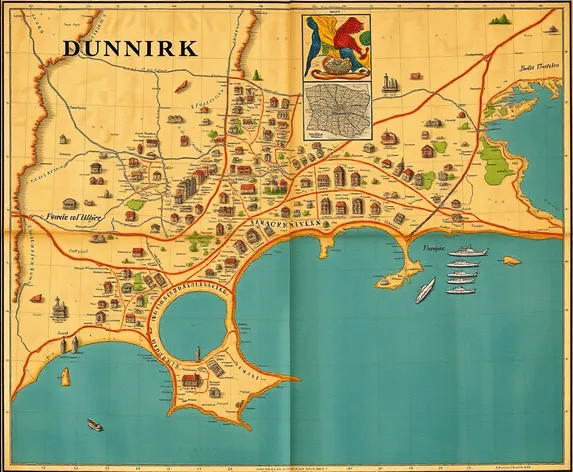 french map dunkirk