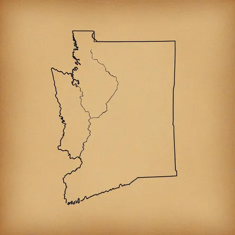 washington state outline