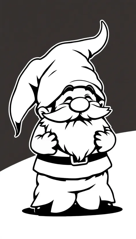 gnome clip art black