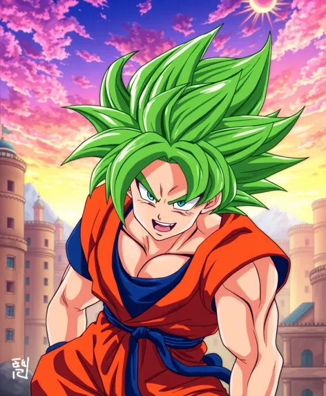 goku green hair