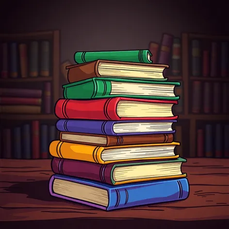 book stack clipart