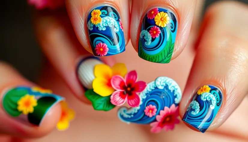 beach nail designs