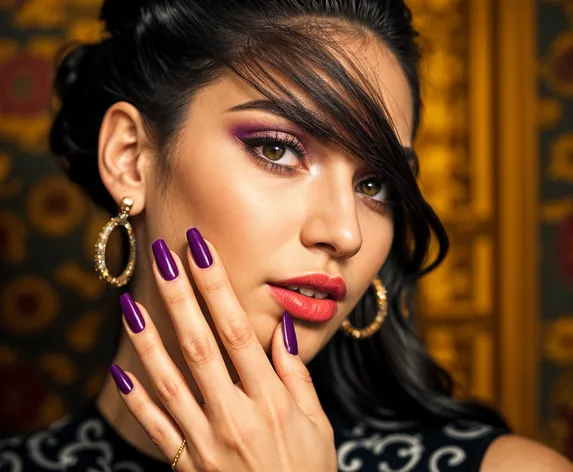 purple nail designs