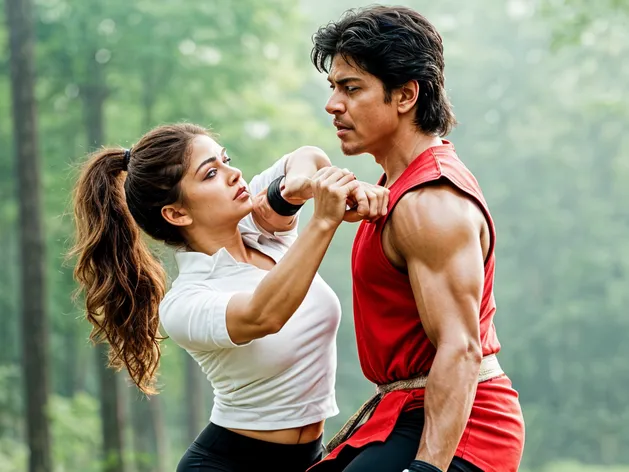 Nayanthara kicking shahrukh khan