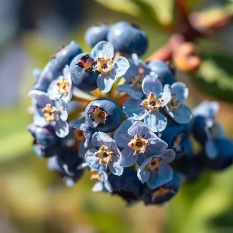 blueberry flowers