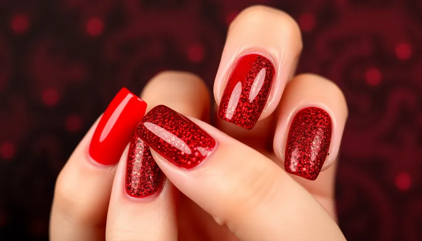 red nail art designs