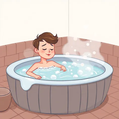 hot tub cartoon