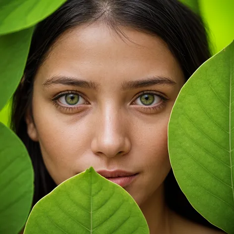 green leaves