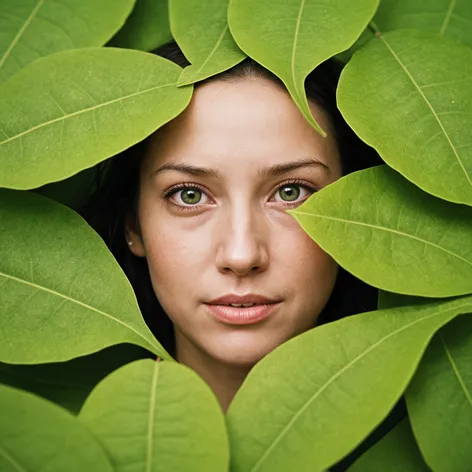 green leaves