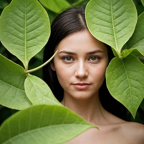 green leaves