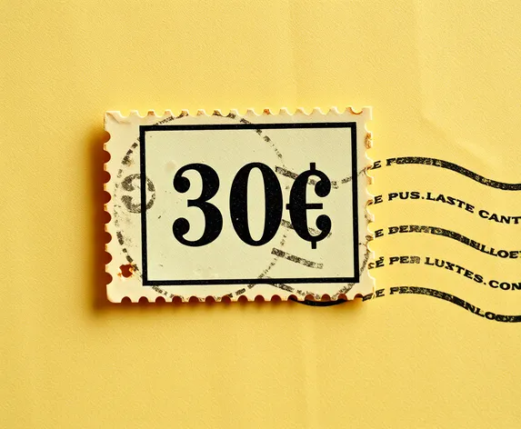 postage due 30 cent