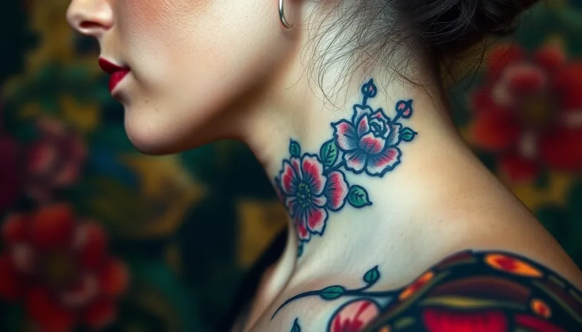 tattoo in the neck