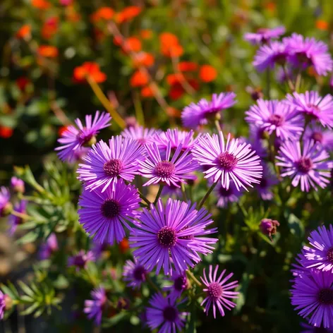 bpurple aster bush