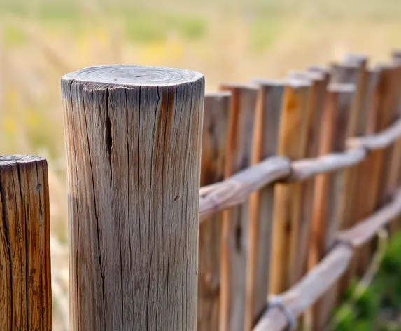 wooden fence post