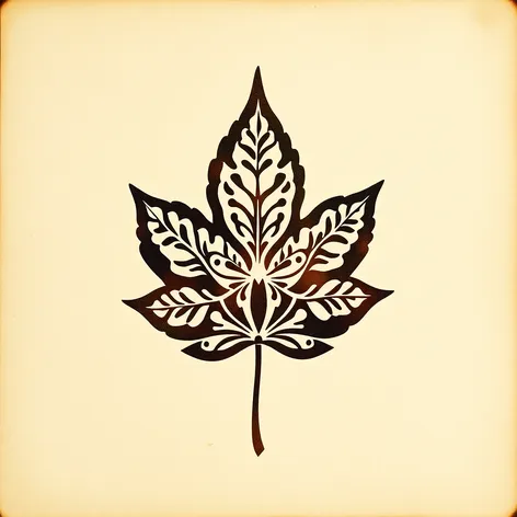 leaf stencil