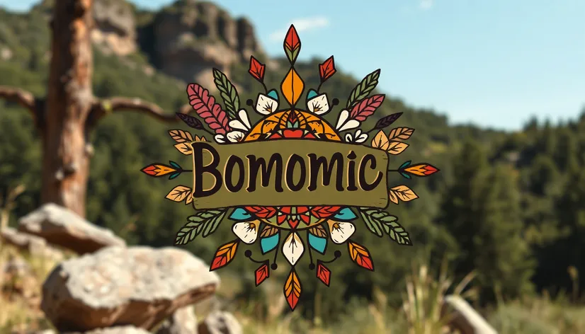 trendy boho logo styles