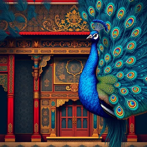 colour peacock blue